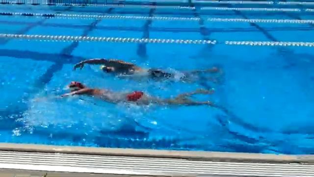 TI Coach Terry and Coach Mat Freestyle Sync Swim