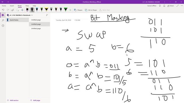BitManipulation - 02 | Count Set bits| Find one unique number |Swap two number without temp variabl