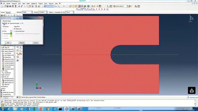 Abaqus Topology Optimization Tutorial: C Clip Example