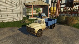 FS19 farming simulator ГАЗ 53 везем сдавать ячмень.