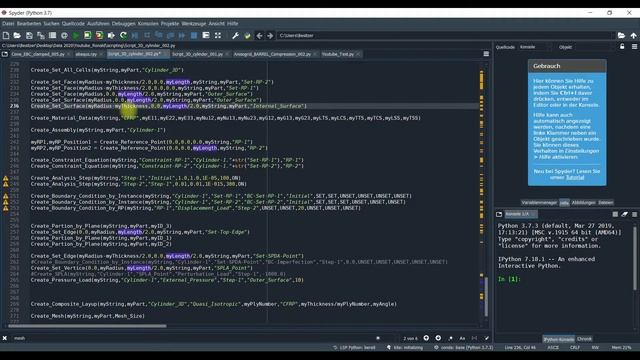 #20 Step-by-Step Guide for Professional ABAQUS-Python Scripting - Apply Internal Pressure Loading