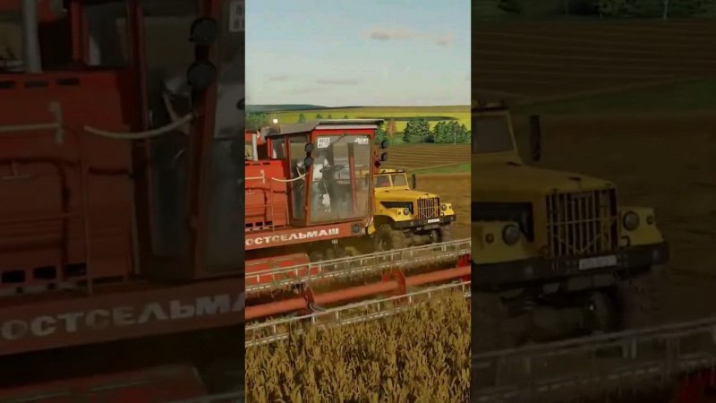 ДОН-1500 на уборке пшеницы. #fs22 #farming #farmingsimulator22 #games #gameplay