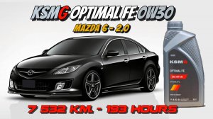 KSMG Optimal FE 0w30 (отработка из Mazda 6, 2.0 LF17 - 7 532 км.,   193 моточаса).