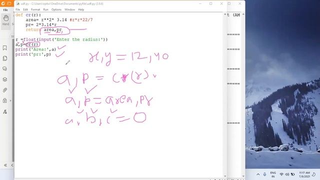 Function With argument and return value