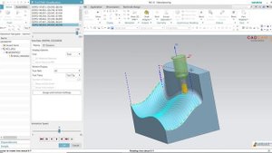 NX CAM Tutorial #3 | 5 Axis Variable Streamline With Control Interpolate Vector Tool Axis