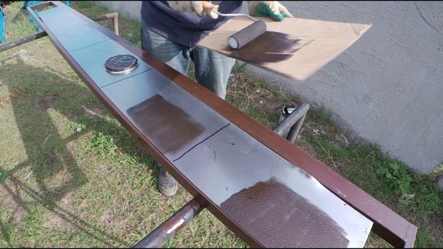 Грунт-эмаль краска 3 в 1 по ржавчине . Как красить , кистью , валиком или караскапультом? Сварной . смотреть онлайн