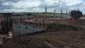 Time Lapse Video - Michael Street Bridge & Lock & Weir Construction - Pelican Waters