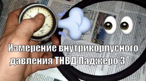 Измерение внутрикорпусного давления в ТНВД Паджеро 3