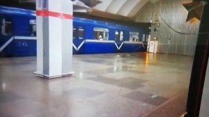 поездка на Кировско-Выборгской линии от станции Проспект ветеранов до станции девяткино ( часть 2)