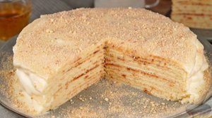 Духовка отменяется! Хлопоты тоже! ТОРТ НА СКОВОРОДЕ, СО СМЕТАННЫМ КРЕМОМ