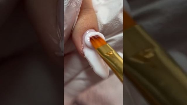 Наращивание на нижние формы| миндаль🥰 #nailart #nailtutorial #tutorial #nails #нижниеформы