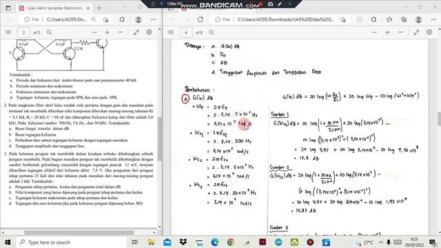 TUTOR UAS ELEKTRONIKA DASAR 2 BAGIAN 1 SEM JAN-JUN 2022 смотреть онлайн