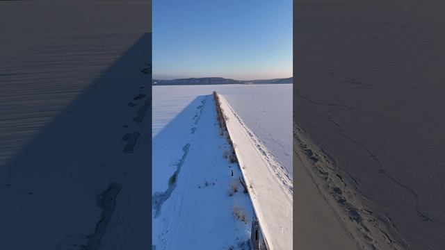 Зима на набережной Тольятти