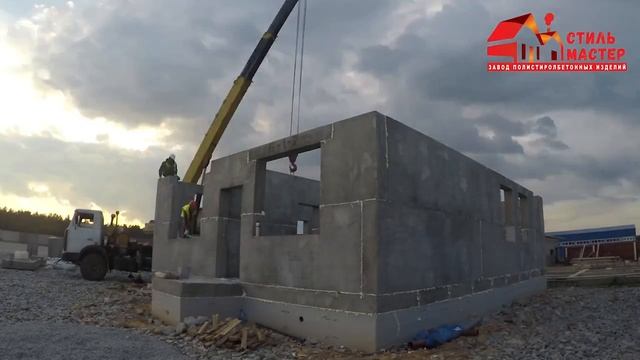 Строительство дома из панелей полистиролбетона
