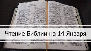 Чтение Библии на 14 Января: Псалом 14, Евангелие от Матфея 14, Бытие 27, 28