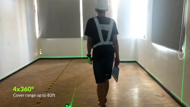 Seesii 4D Green Beam Self-Leveling Laser Level смотреть онлайн