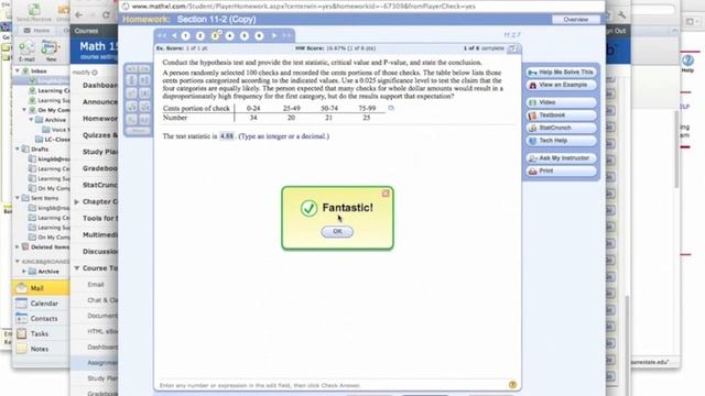 StatCrunch ChiSquared Goodness of Fit смотреть онлайн