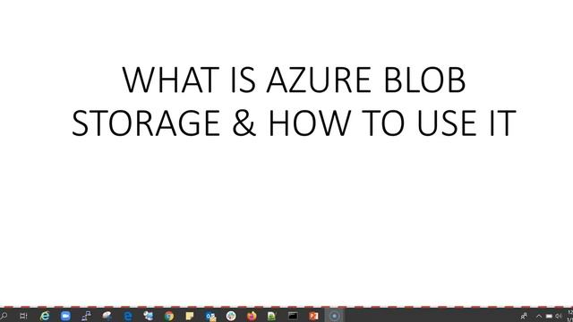 WHAT IS AZURE BLOB STORAGE смотреть онлайн