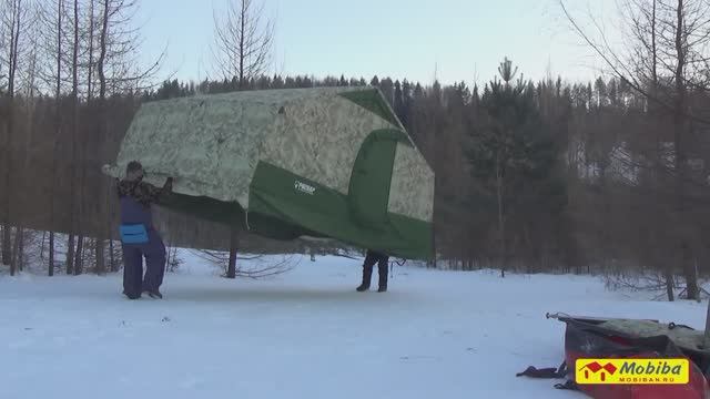 Обзор палатки"Р-34" и печки"Согра" от "Мобиба"