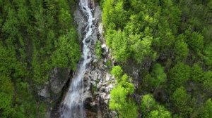 Водопад около Домбая. Карачаево-Черкесия