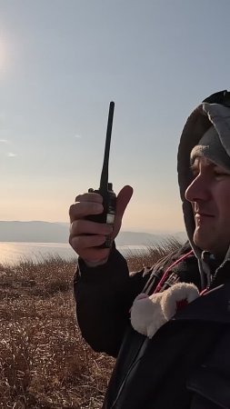 QSO RA0LKG - RA0LML Любительская УКВ радиосвязь с отметки 151 м., о. Русский,