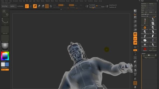 Трюки и подсказки. Как поменять позу персонажа в программе ZBrush