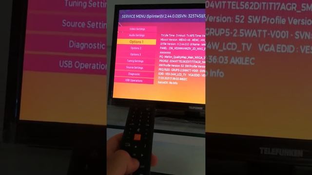 SERVICE MENU TV TELEFUNKEN смотреть онлайн