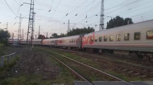 "Напугал!" Электровоз ЭП20-001 с поездом №137 Имеретинский курорт - Нижний Новгород