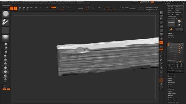 Zbrush Wood Sculpting