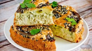 Славится вкусом, скоростью и лёгкостью приготовления. ЗАЛИВНОЙ ПИРОГ С КУРОЙ И ГРИБАМИ