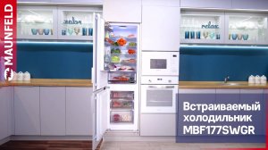 Видеообзор встраиваемого холодильника MAUNFELD MBF177SWGR