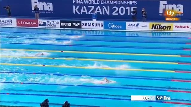 Вольный стиль 800 метров финал Сунь Ян Китай Kazan 2015 ЧМ 2015