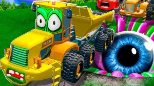 Мультики про машинки - Большие машины - Тяжелые грузовики - Сборник - Мультики для детей