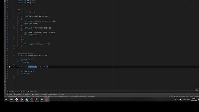 Основы Unity: Условные операторы и Input (урок 3)