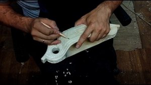 Режу орнамент на ковше Конюх. Резной ковш, братина