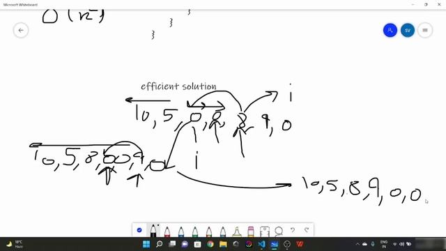 Data Structures And Algorithms - Move all zeroes to end of array