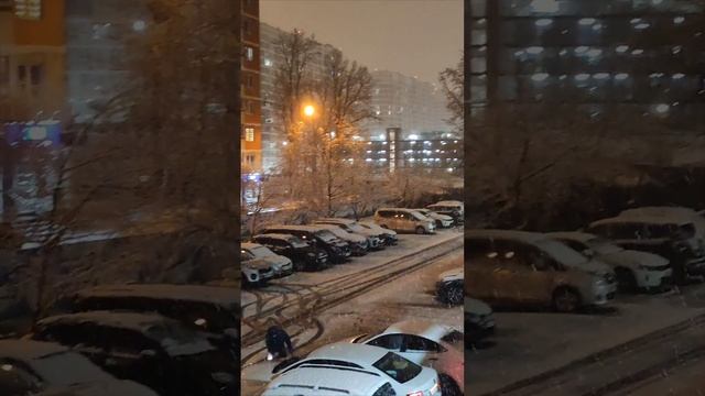 Новогодние игры  погоды на Старый Новый год. В Краснодаре  пошёл снег.