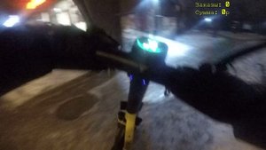 Одинокий заказ по пути домой с Академа на ЯндексБайке | 14.01.2025