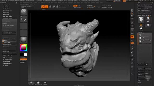 Введение в Zbrush Часть 2 _ Децимация для ZRemesher урок 27