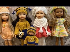 Вязанные вещи, для кукол Паола Рейна и других кукол.