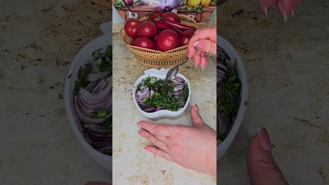 Самый сочный, ароматный вкусный маринованный лук к шашлыку