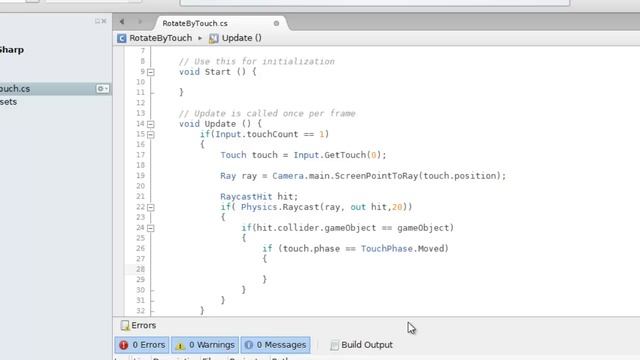 Unity3D Tutorial: Mit Touch-Gesten eine Kugel drehen