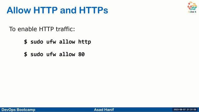 Day 28 | Part A | Understanding Firewalls and UFW in Linux| DevOps Bootcamp | Asad Hanif | Urdu