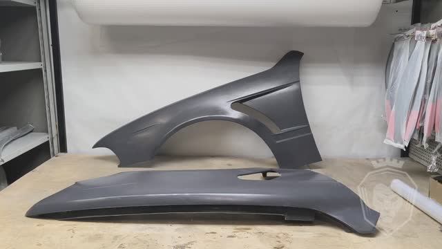 Пластиковые крылья с жабрами BMW e39 смотреть онлайн