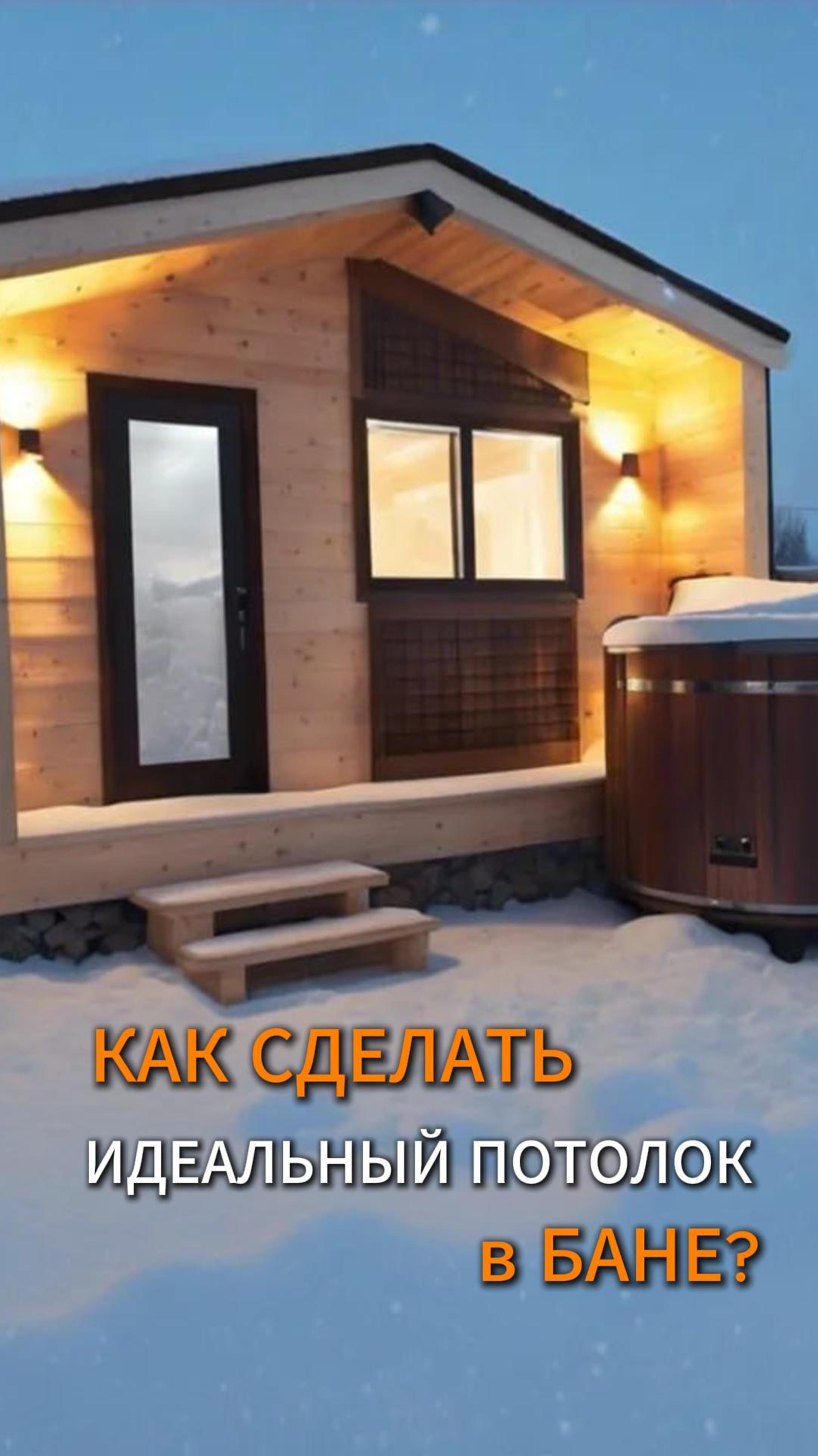 Как сделать идеальный потолок в бане?