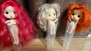 Перепрошивка и проклейка волос куклам. Так проводим новогодние выходные дни