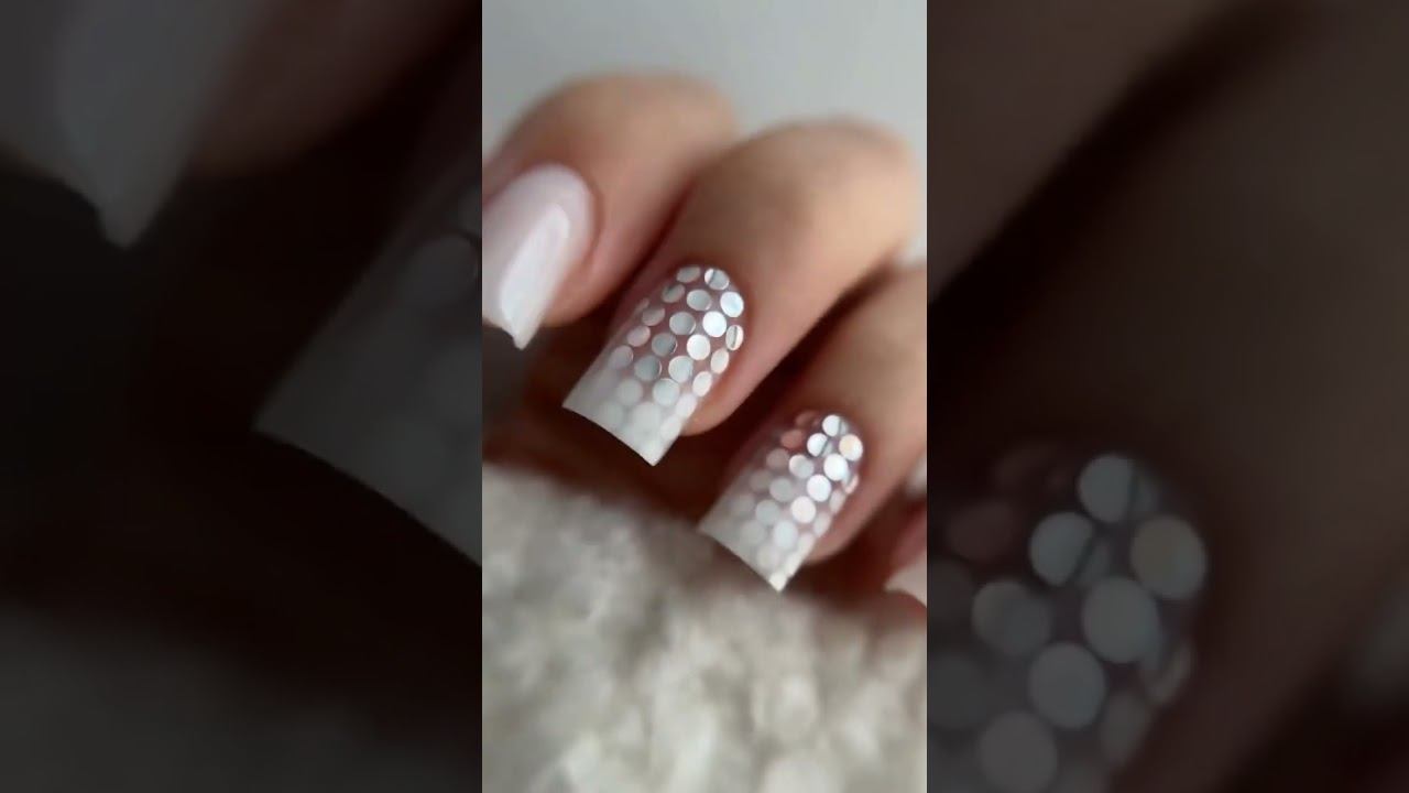 ❄️ Оригинальный зимний дизайн #маникюрновыйгод#маникюр #дизайнногтей  #модныйманикюр