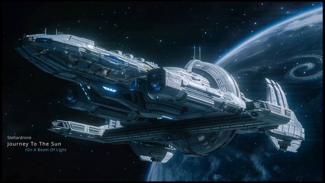 Space Ambient Music • Relaxation　various Spaceships　Space Station　 AI-image