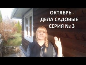 Октябрь - дела садовые серия №3.
