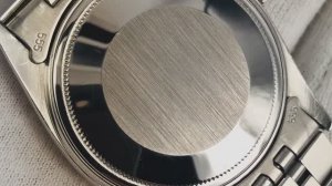 Полировка и реставрация задней крышки часов Rolex Datejust